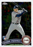 2011 Freddie Freeman Topps Chrome ROOKIE RC #173 Atlanta Braves 1