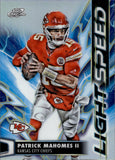2025 Patrick Mahomes Topps Chrome LIGHT SPEED #LS-6 Kansas City Chiefs