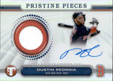 2024 Dustin Pedroia Topps Pristine PRISTINE PIECES AUTOGRAPH RELIC GAME-USED MEMORABILIA AUTO #PPAR-DP Boston Red Sox