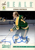 2012-13 Craig Patrick Panini Classics Signatures AUTOGRAPH AUTO #107 California Golden Seals
