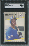 1989 Ken Griffey Jr. Fleer ROOKIE RC SGC 9 #548 Seattle Mariners HOF 0343