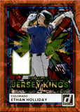 2026 Ethan Holliday Panini Donruss PROSPECT JERSEY KINGS ORANGE ICE #PJK-EH Colorado Rockies