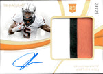 2019 Justice Hill Panini Immaculate Collection Collegiate AUTOGRAPH PATCH ROOKIE AUTO RC 23/25 #112 Oklahoma State Cowboys Baltimore Ravens