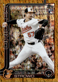 2025 Kade Strowd Topps UPDATE GOLD CONFETTI ROOKIE 8/50 RC #US146 Baltimore Orioles