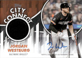 2026 Jordan Westburg Topps CITY CONNECT SWATCH COLLECTION 76/99 JERSEY AUTOGRAPH AUTO #CC2-JWE Baltimore Orioles
