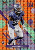 2025 Abdul Carter Finest ORANGE GEOMETRIC REFRACTOR ROOKIE 2/25 RC #37 New York Giants