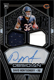 2019 David Montgomery Panini Obsidian ROOKIE JERSEY INK AUTOGRAPH 87/150 RC AUTO #RJI-DMO Chicago Bears