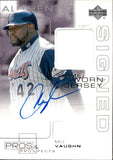 2000 Mo Vaughn Relic Upper Deck PROS & PROSPECTS AUTOGRAPH GAME-WORN JERSEY AUTO #MV Anaheim Angels