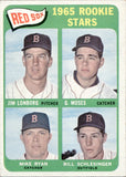 1965 Jim Lonborg Gerry Moses Mike Ryan Bill Schlesinger Topps ROOKIE STARS #573 Boston Red Sox 2