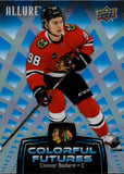 2024-25 Connor Bedard Upper Deck Allure COLORFUL FUTURES BLUE #CF-10 Chicago Blackhawks