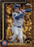 2025 Pete Crow-Armstrong Topps Chrome Gilded GOLD WAVE REFRACTOR 63/75 #34 Chicago Cubs