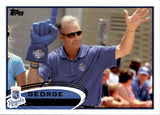2012 George Brett Topps Update BLUE FINGER SP PHOTO VARIATION #US37 Kansas City Royals
