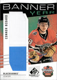 2025-26 Connor Bedard Upper Deck SP Game Used BANNER YEAR NHL WINTER CLASSIC #BYWC-CB Chicago Blackhawks