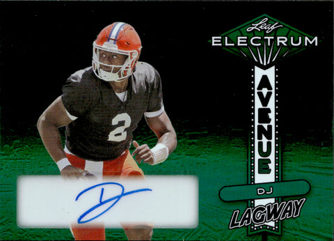 2024 DJ Lagway Leaf Electrum AVENUE GREEN FOIL AUTOGRAPH ROOKIE AUTO RC 3/5 #EAA-DJL Florida Gators