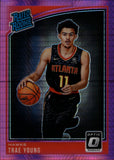 2018-19 Trea Young Donruss Optic PINK PRISM RATED ROOKIE RC #1198 Atlanta Hawks