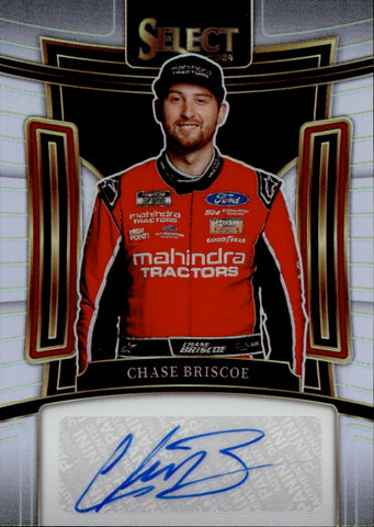 2024 Chase Briscoe Panini Select HOLO SILVER AUTO AUTOGRAPH #S-CBE NASCAR