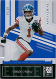 2025 Malik Nabers Panini Donruss Elite ASPIRATIONS DIE-CUT 60/99 #2 New York Giants