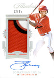 2021 Jonathan India Panini Flawless PATCH AUTOGRAPH 12/15 AUTO #PAT-JI Cincinnati Reds