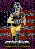 2024 T.J. Watt Panini Mosaic No Huddle NATIONAL PRIDE PURPLE PRIZM 10/50 #266 Pittsburgh Steelers