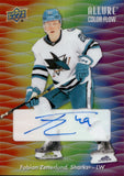 2023-24 Fabian Zetterlund Upper Deck Allure COLOR FLOW FULL RAINBOW AUTO AUTOGRAPH #CFA-FZ San Jose Sharks