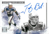 2019 Tedy Bruschi Panini Impeccable INDELIBLE INK AUTOGRAPH 13/25 AUTO #II-TBL New England Patriots