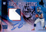 2018 Saquon Barkley Panini Illusions ROOKIE PATCH AUTO 75/100 RC AUTOGRAPH #138 New York Giants