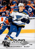 2025-26 Dalibor Dvorsky Upper Deck Series 1 YOUNG GUNS ROOKIE RC #226 St. Louis Blues