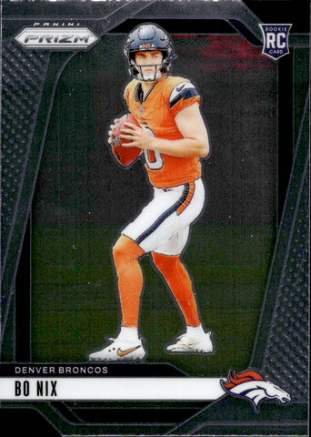 2024 Bo Nix Panini Prizm ROOKIE RC #309 Denver Broncos 1