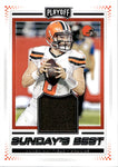 2020 Baker Mayfield Panini Playoff SUNDAY'S BEST JERSEY RELIC #SB-BM Cleveland Browns