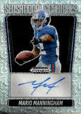 2025 Mario Manningham Panini Prizm Black SENSATIONAL SIGNATURES MOJO PRIZM AUTOGRAPH 20/25 AUTO #SS-MMM New York Giants
