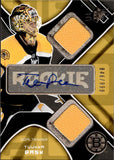 2007-08 Tuukka Rask Upper Deck SPx JERSEY AUTOGRAPH ROOKIE 846/999 AUTO RC #193 Boston Bruins
