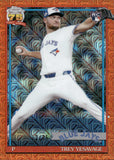 2026 Trey Yesavage Topps SERIES TWO SILVER PACK 1991 DESIGN CHROME ORANGE MOJO REFRACTOR ROOKIE 12/25 RC #91C2-46 Toronto Blue Jays