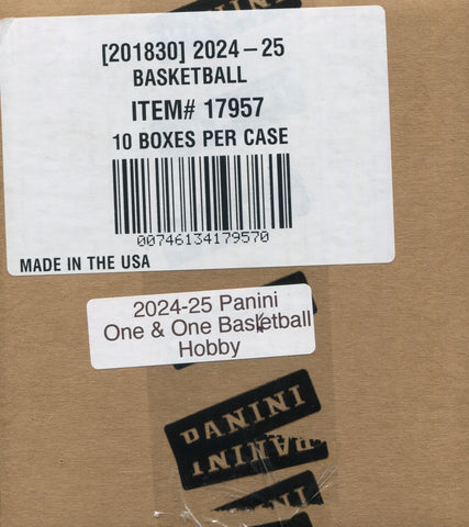 2024-25 Panini One and One Basketball, 10 Box Case