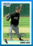 2010 Chris Sale Bowman Chrome Draft Prospects 1ST BLUE REFRACTOR AUTO ROOKIE AUTOGRAPH RC 27/199 #BDPP92 Chicago White Sox