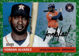 2025 Yordan Alvarez Topps Chrome Platinum Anniversary GREEN TOILE REFRACTOR 2/99 #14 Houston Astros