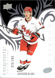 2024-25 Jackson Blake Upper Deck UD Ice EXQUISITE COLLECTION ROOKIE 70/299 RC #R-26 Carolina Hurricanes