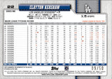 2026 Clayton Kershaw Topps SERIES ONE GOLD FOIL GAME-USED MEMORABILIA 9/50 JERSEY #22 Los Angeles Dodgers