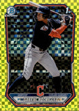 2026 Gabriel Rodriguez Bowman Chrome 1ST BOWMAN YELLOW X-FRACTOR REFRACTOR 54/75 #BCP-118 Cleveland Guardians