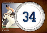 2012 Nolan Ryan Topps SERIES ONE COMMEMORATIVE RETIRED NUMBER PATCH #RN-NR Houston Astros