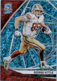 2019 George Kittle Panini Spectra NEON BLUE PRIZM 35/60 #22 San Francisco 49ers