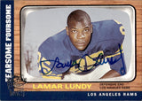 2004 Lamar Lundy Topps FEARSOME FOURSOME ALL-TIME FAN FAVORITES AUTOGRAPH AUTO #LL Los Angeles Rams