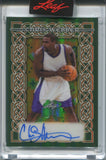 2026 Chris Webber Leaf St. Patrick's Day GREEN AUTO 1/1 ONE OF ONE AUTOGRAPH #BA-CW1 Sacramento Kings HOF
