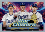 2025 Shohei Ohtani Yoshinobu Yamamoto Roki Sasaki Topps Cosmic Chrome STAR CLUSTERS #TSC-1 Los Angeles Dodgers