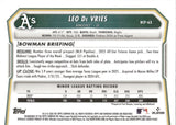 2026 Leo De Vries Bowman Chrome Prospects YELLOW X-FRACTOR 51/75 #BCP-63 Oakland A's
