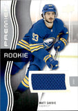 2023-24 Matt Savoie Upper Deck Premier ROOKIE JERSEY RC #110 Buffalo Sabres