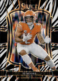 2025 DJ Moore Panini Select PREMIER LEVEL ZEBRA PRIZM #173 Chicago Bears