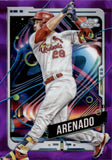 2024 Nolan Arenado Topps Cosmic Chrome PURPLE NEBULA REFRACTOR 129/150 #126 St. Louis Cardinals