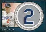 2012 Tommy Lasorda Topps SERIES TWO COMMEMORATIVE RETIRED NUMBER PATCH #RN-TL Los Angeles Dodgers