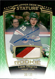 2024-25 Liam Ohgren Upper Deck Stature ROOKIE AUTO PATCH GREEN 39/35 RC AUTOGRAPH #48 Minnesota Wild