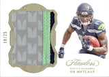 2019 DK Metcalf Panini Flawless PATCH 18/25 #PAT-DKM Seattle Seahawks